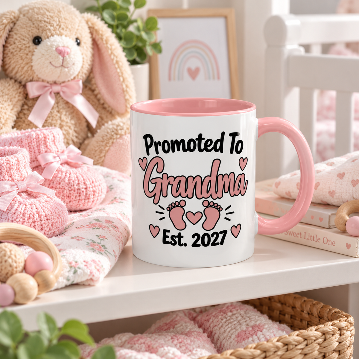 Promoted To Grandma Est. 2027 Mug - gift lifestyle