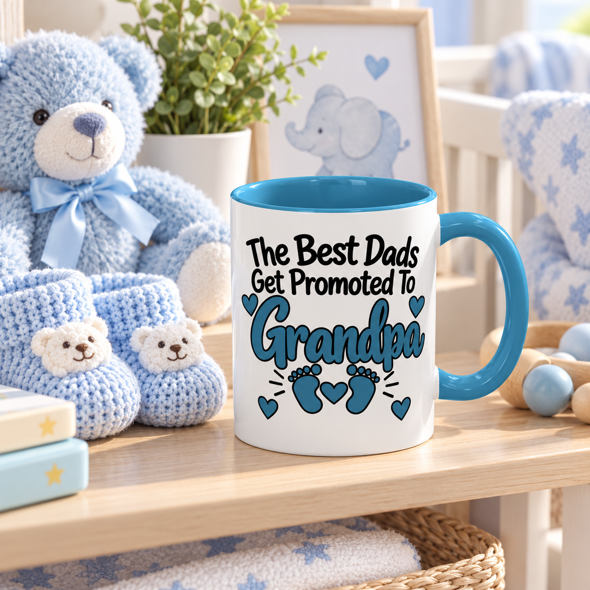 The Best Dads Get Promoted To Grandpa Mug - gift lifestyle