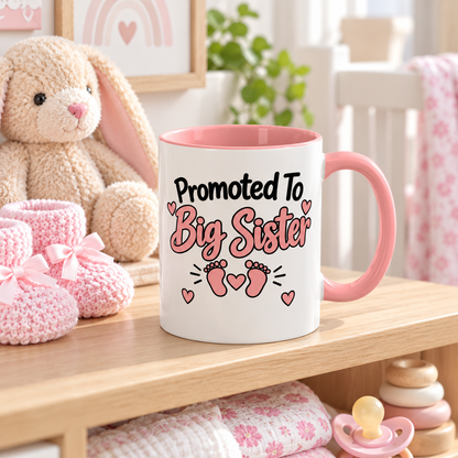 Promoted To Big Sister Mug - gift lifestyle