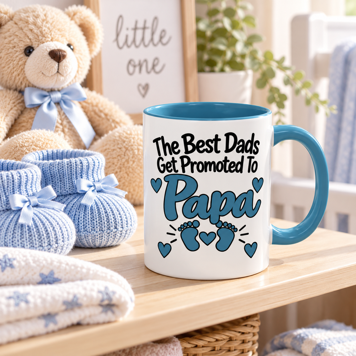 The Best Dads Get Promoted To Papa Mug - gift lifestyle