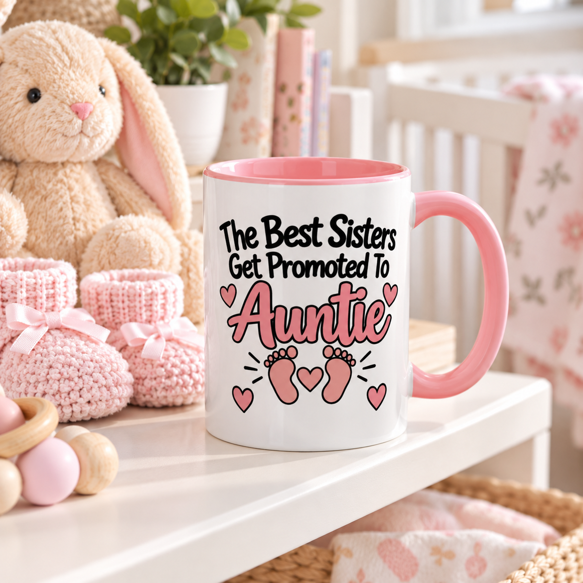 The Best Sisters Get Promoted To Auntie Mug - gift lifestyle