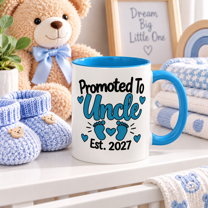 Promoted To Uncle Est. 2027 Mug - gift lifestyle