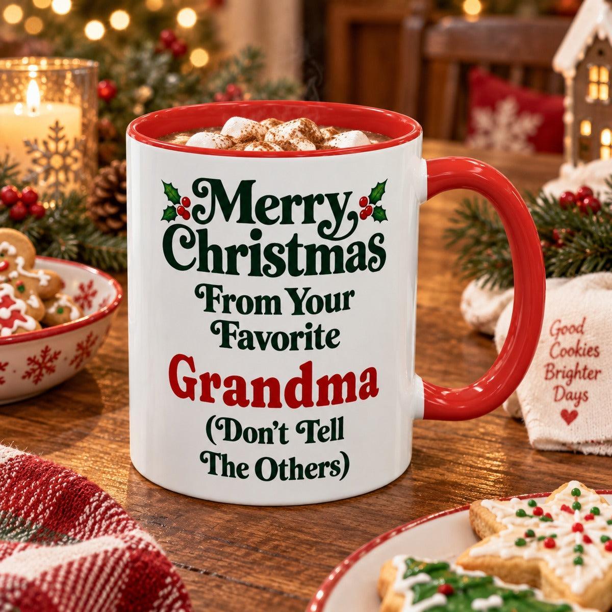 Merry Christmas From Your Favorite Grandma Mug