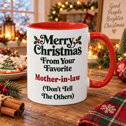 Merry Christmas From Your Favorite Mother-in-law Mug