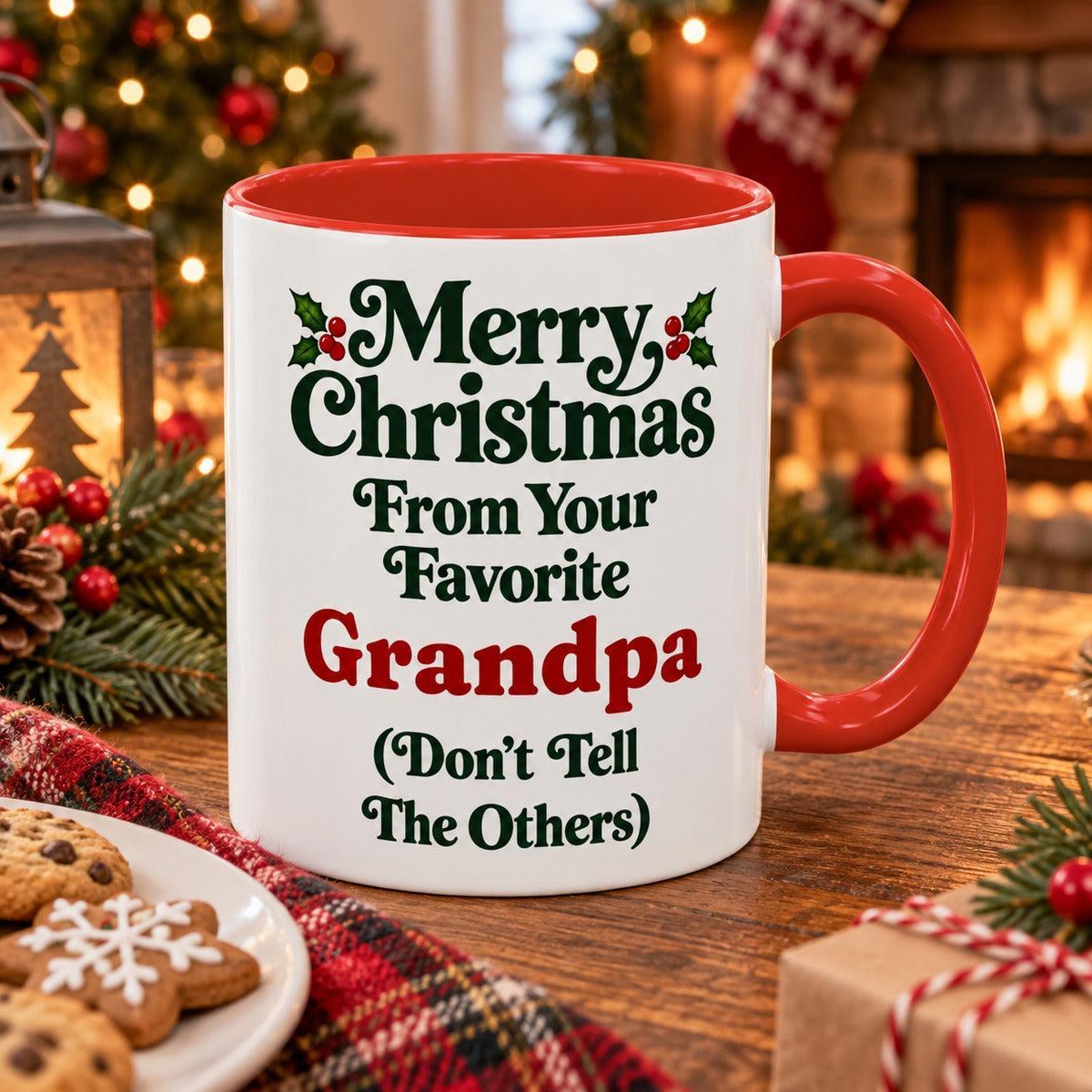 Merry Christmas From Your Favorite Grandpa Mug