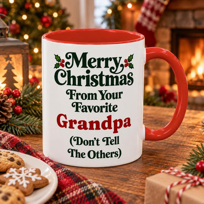 Merry Christmas From Your Favorite Grandpa Mug