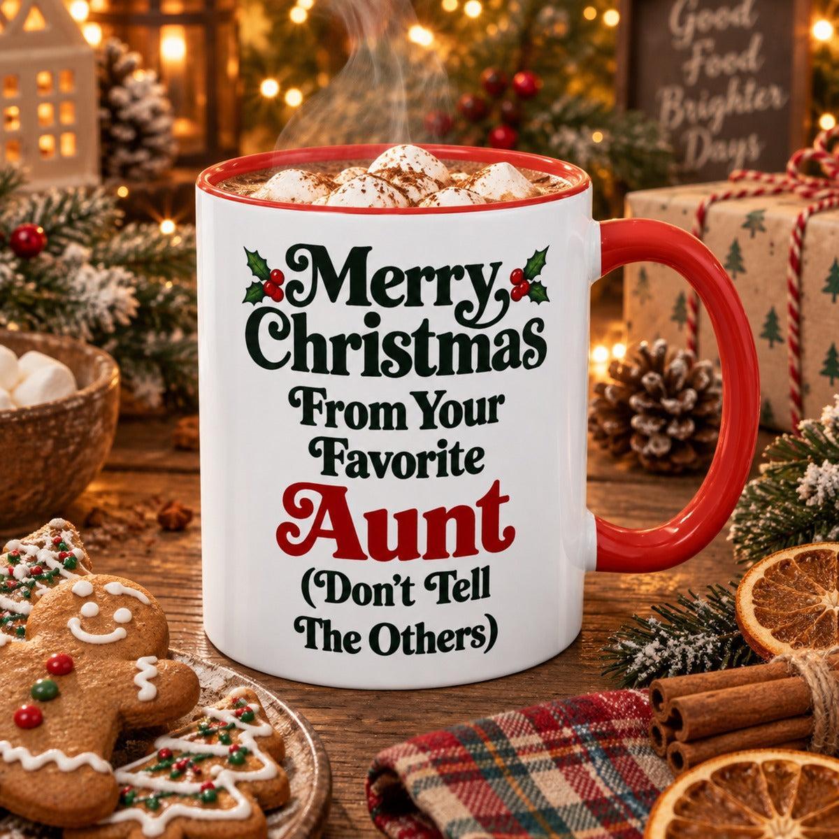 Merry Christmas From Your Favorite Aunt Mug