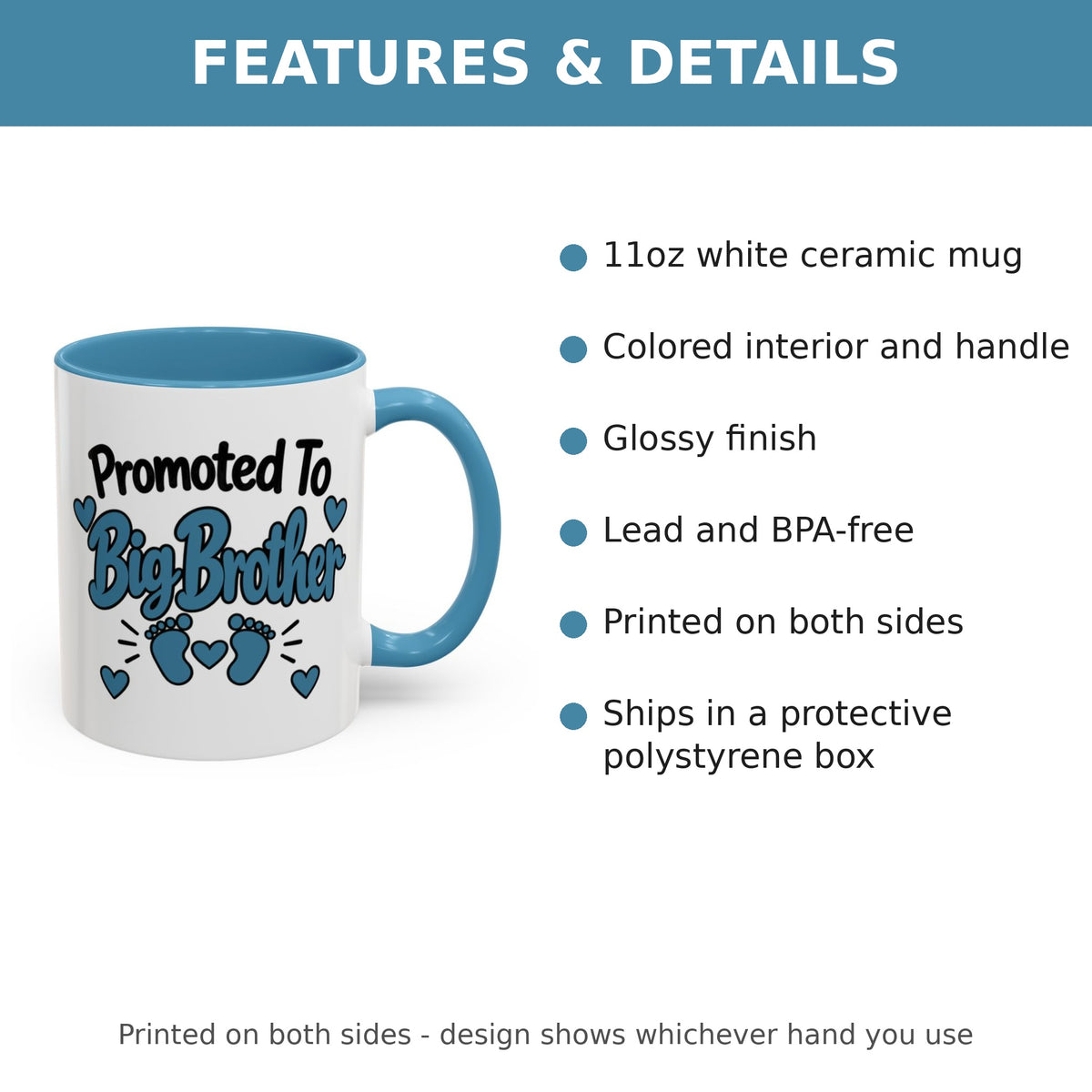 Promoted To Big Brother Mug - features and details