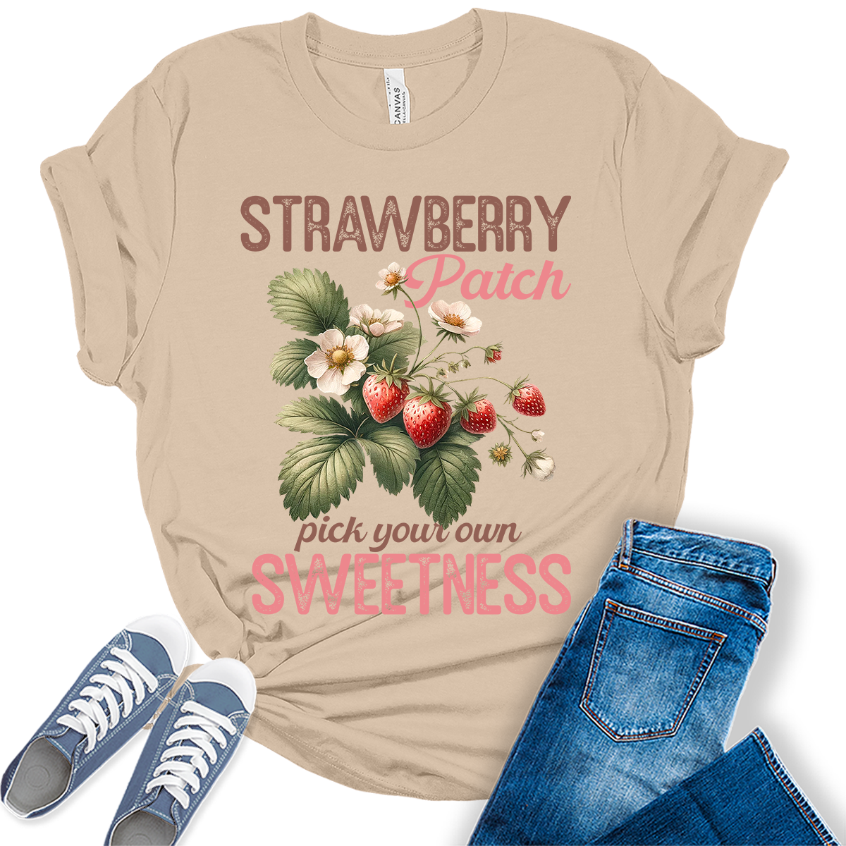 Strawberry Shirt Fruit Aesthetic Cute Graphic Tees For Women