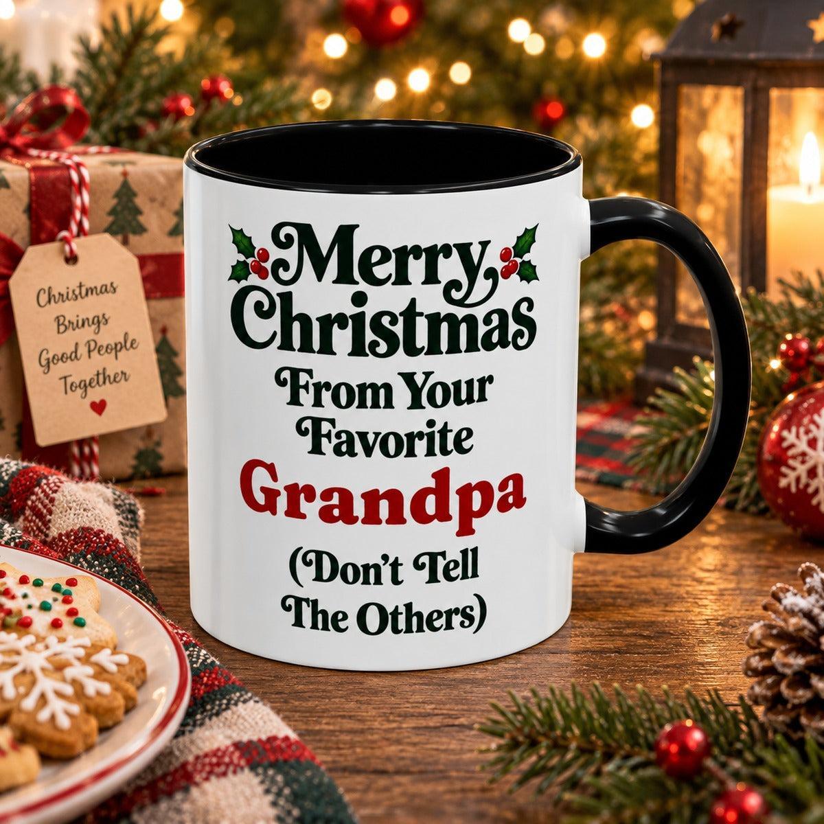 Merry Christmas From Your Favorite Grandpa Mug