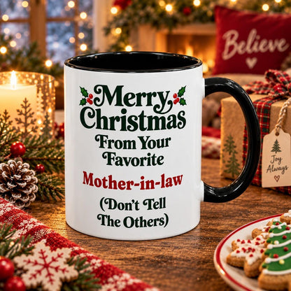 Merry Christmas From Your Favorite Mother-in-law Mug