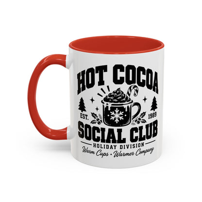 Hot Cocoa Social Club Holiday Division Gift Accent Coffee Mug