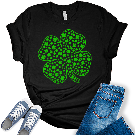 Shamrock Funny St Patrick's Day Shirt For Women