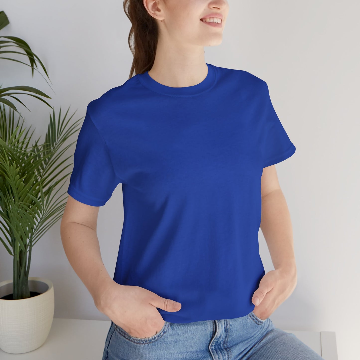 Womens Royal Blue T Shirts Premium Casual Short Sleeve Shirts Oversized Tops