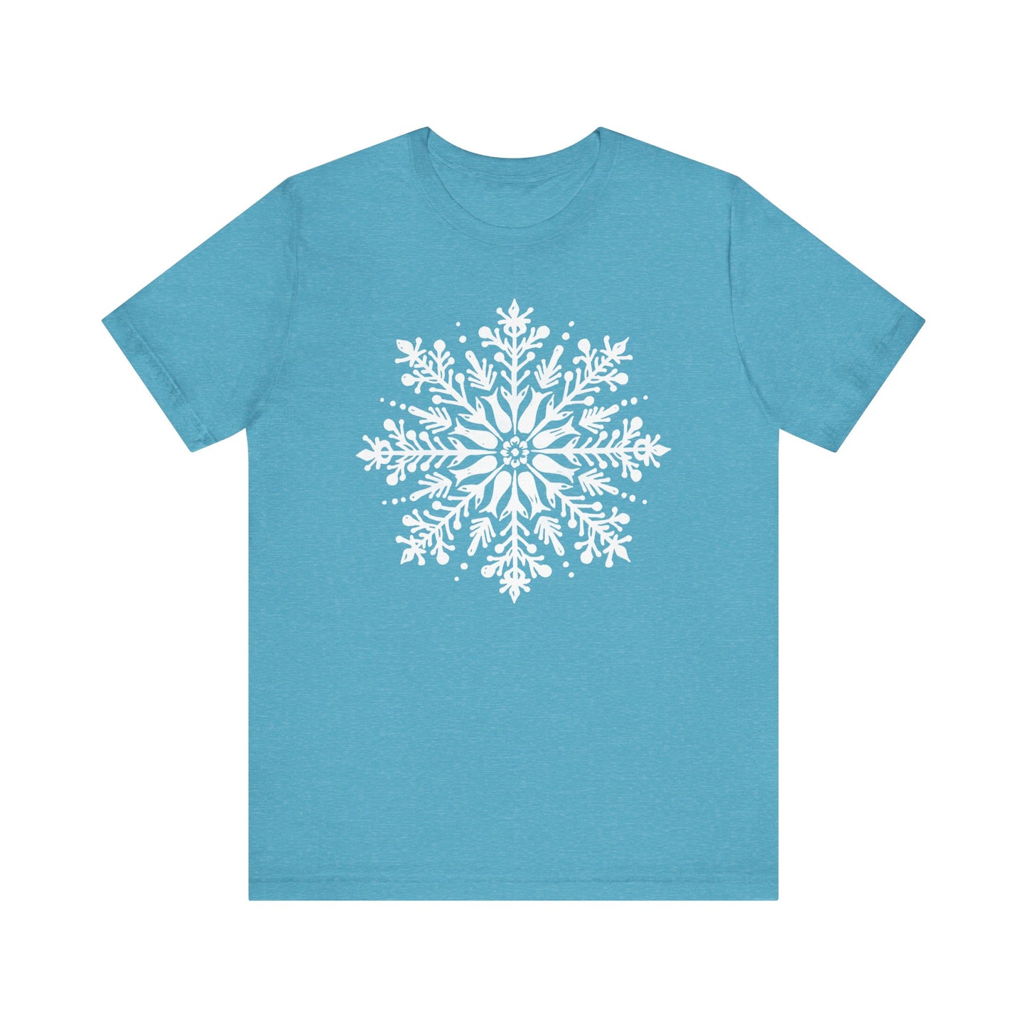Cute Winter Snowflakes Tshirt Merry Christmas Shirts for Women Holiday Graphic Tees - PF