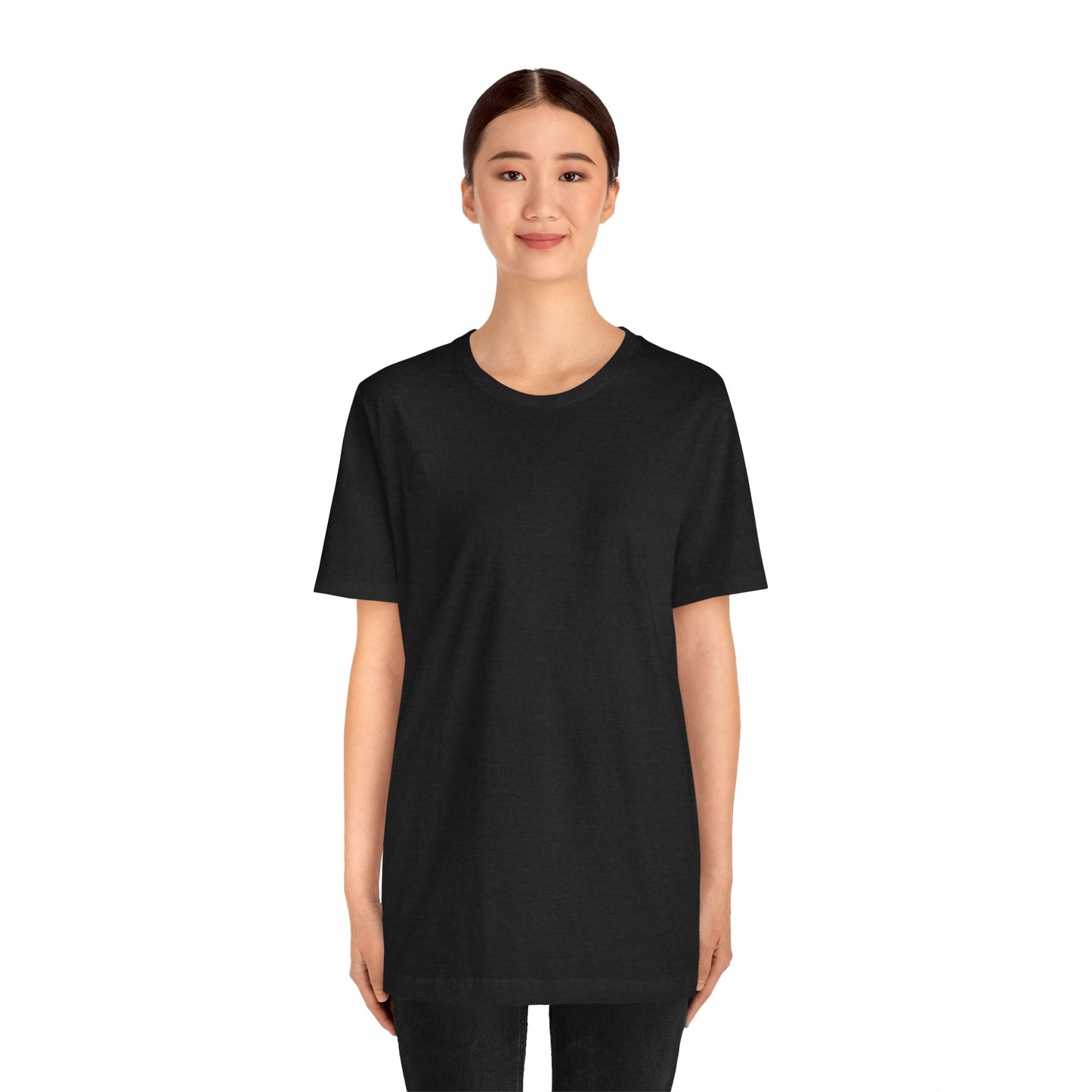 Womens Solid Black Blend T Shirts Premium Casual Short Sleeve Shirts Oversized Tops