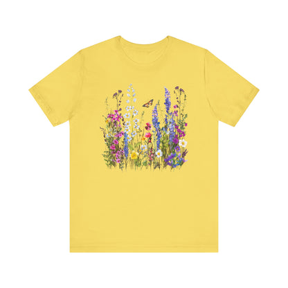 Womens Summer Shirt Vintage Boho Flower T Shirt Trendy Plus Size Graphic Tees - PF