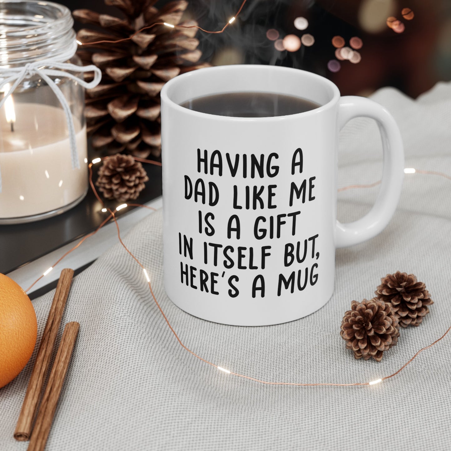 Gifts for Daughter from Dad, Daughter Birthday Gifts, Having a Dad Like Me Gift for Birthday Christmas, Funny Gifts from Parents, Funny 11oz Unique Coffee Cup Mug