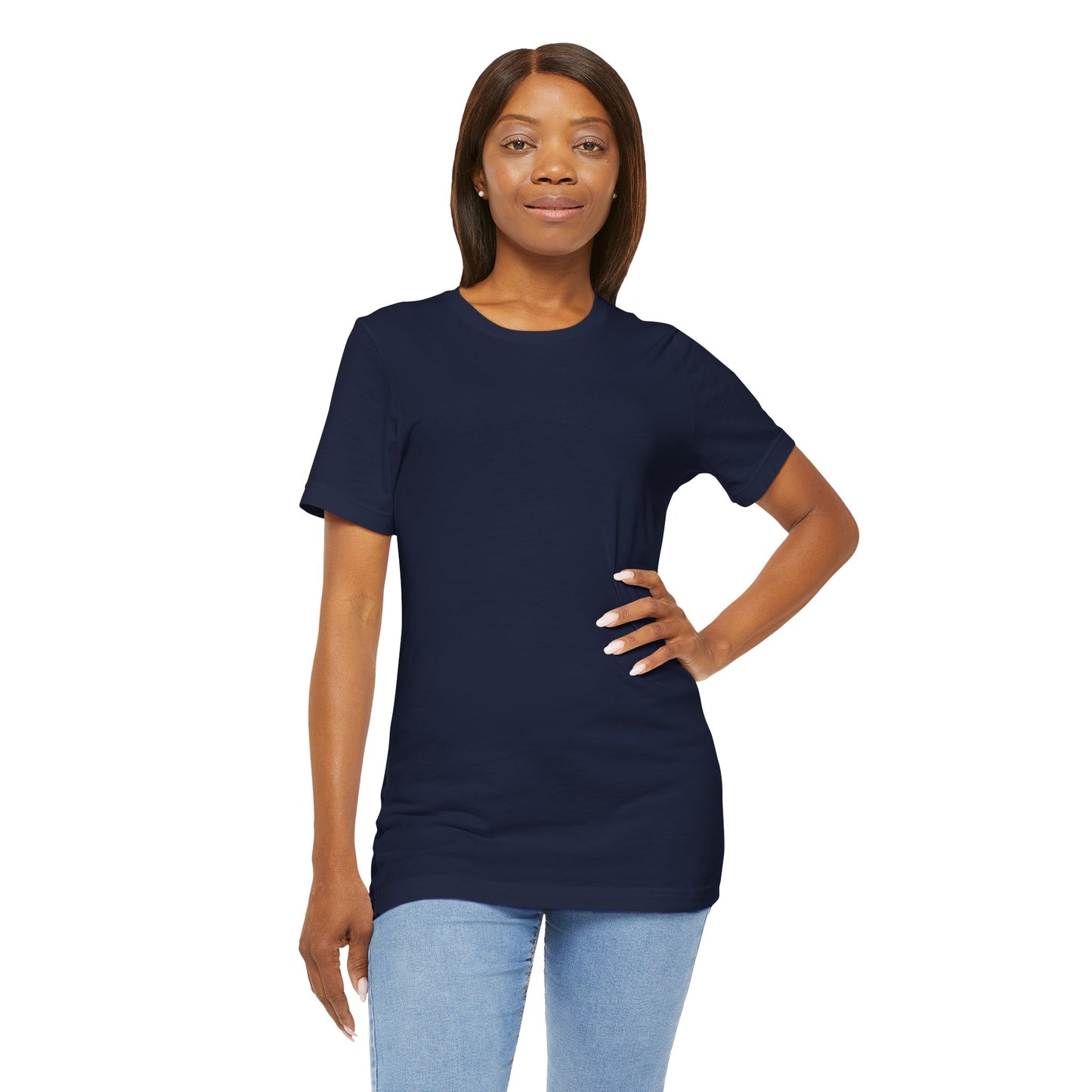 Womens Navy T Shirts Premium Casual Short Sleeve Shirts Oversized Tops