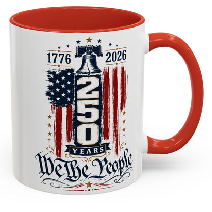 Commemorative 250th Patriotic Gift Accent Coffee Mug