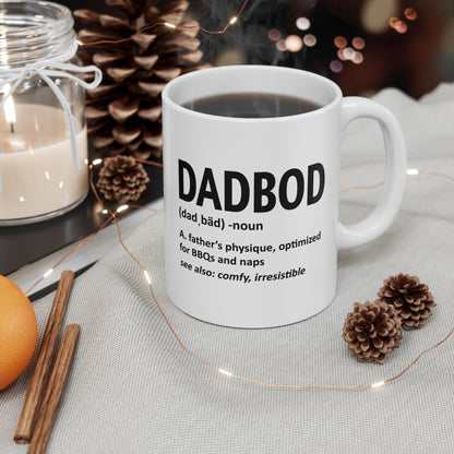 Dadbod Definition Funny Dad Christmas 2024 Coffee Mugs 11 oz