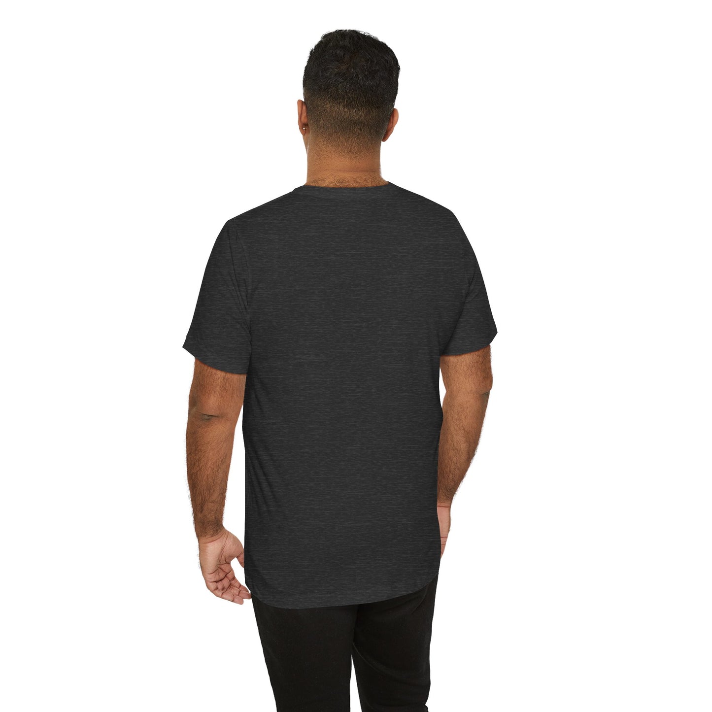 Men's Dark Grey Heather T Shirts Premium Casual Short Sleeve Classic Fit Crew Neck Shirts