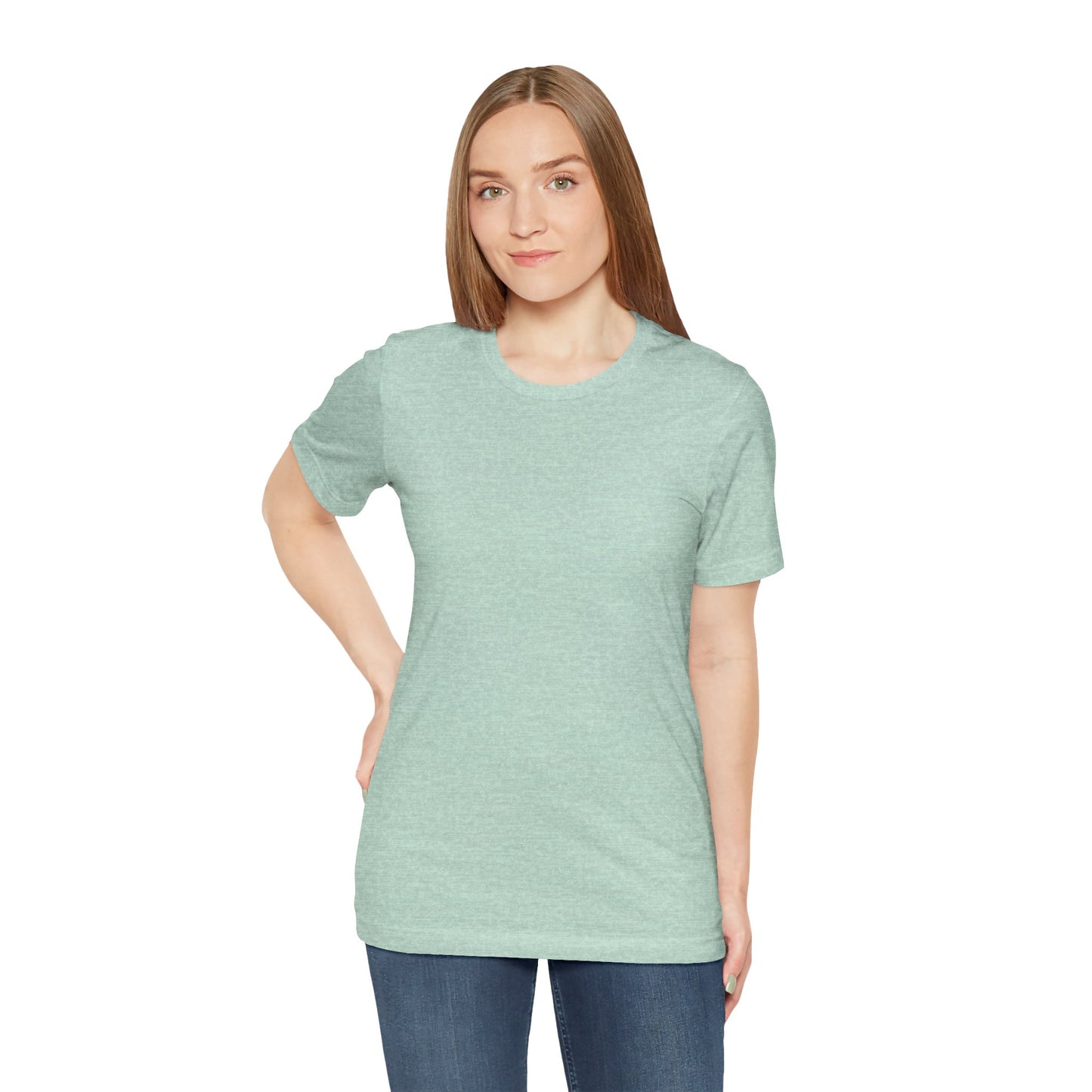 Womens Heather Prism Mint T Shirts Premium Casual Short Sleeve Shirts Oversized Tops