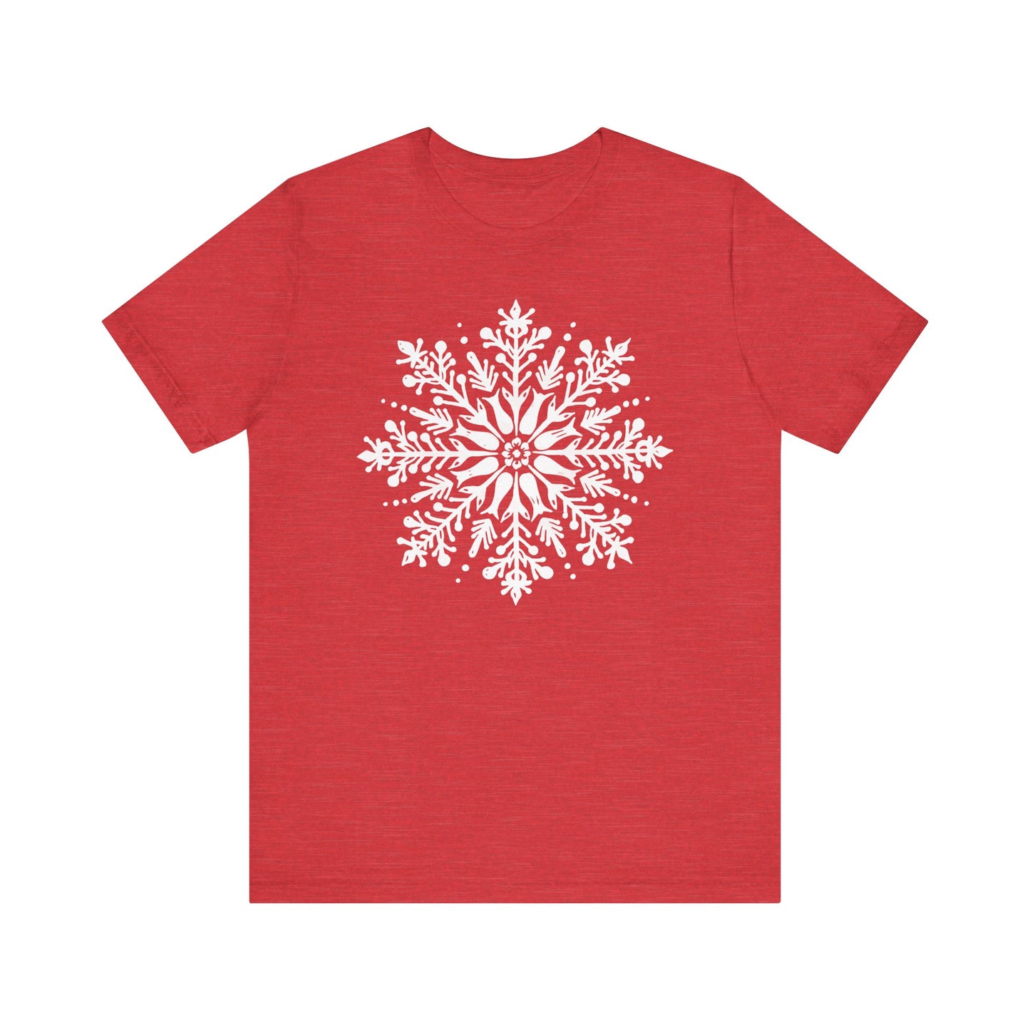 Cute Winter Snowflakes Tshirt Merry Christmas Shirts for Women Holiday Graphic Tees - PF