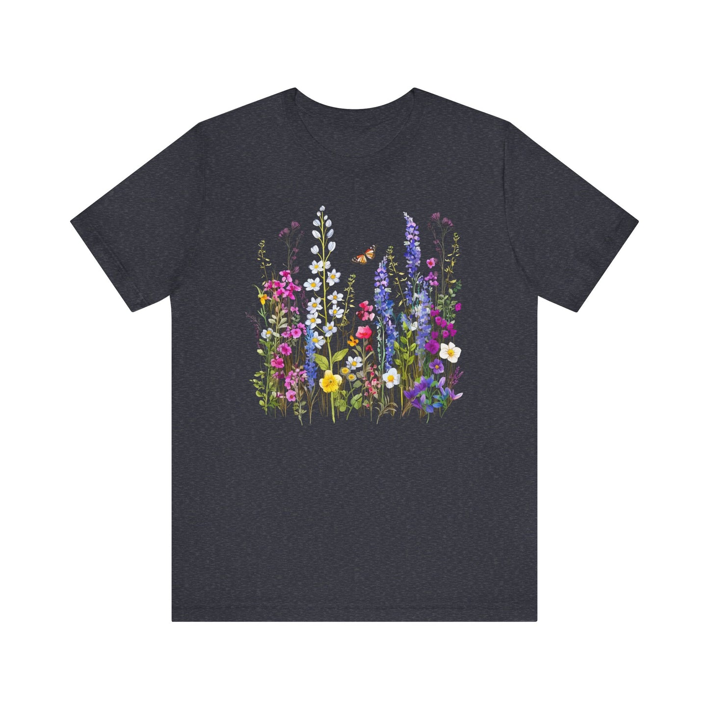 Womens Summer Shirt Vintage Boho Flower T Shirt Trendy Plus Size Graphic Tees - PF