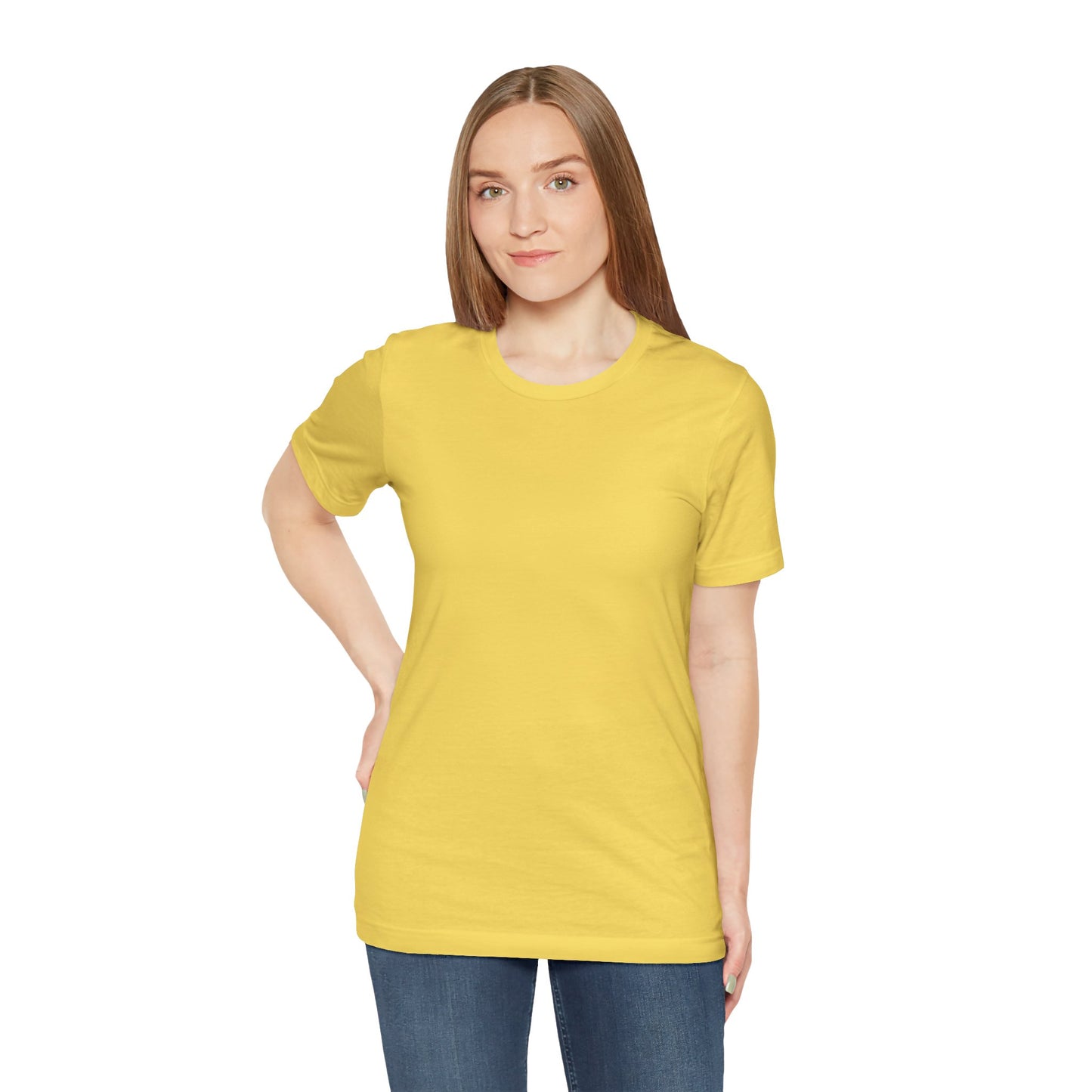 Womens Maize Yellow T Shirts Premium Casual Short Sleeve Shirts Oversized Tops