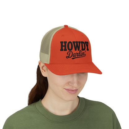 Howdy Darlin' Trucker Hat For Women Western Trendy Vintage Embroidered Cute Premium Cute Baseball Caps