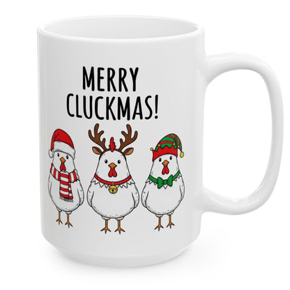 Merry Cluckmas 15oz Unique Gift Mug
