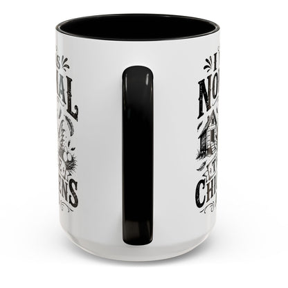 I Was Normal Three Chickens Ago Gift Accent Coffee Mug