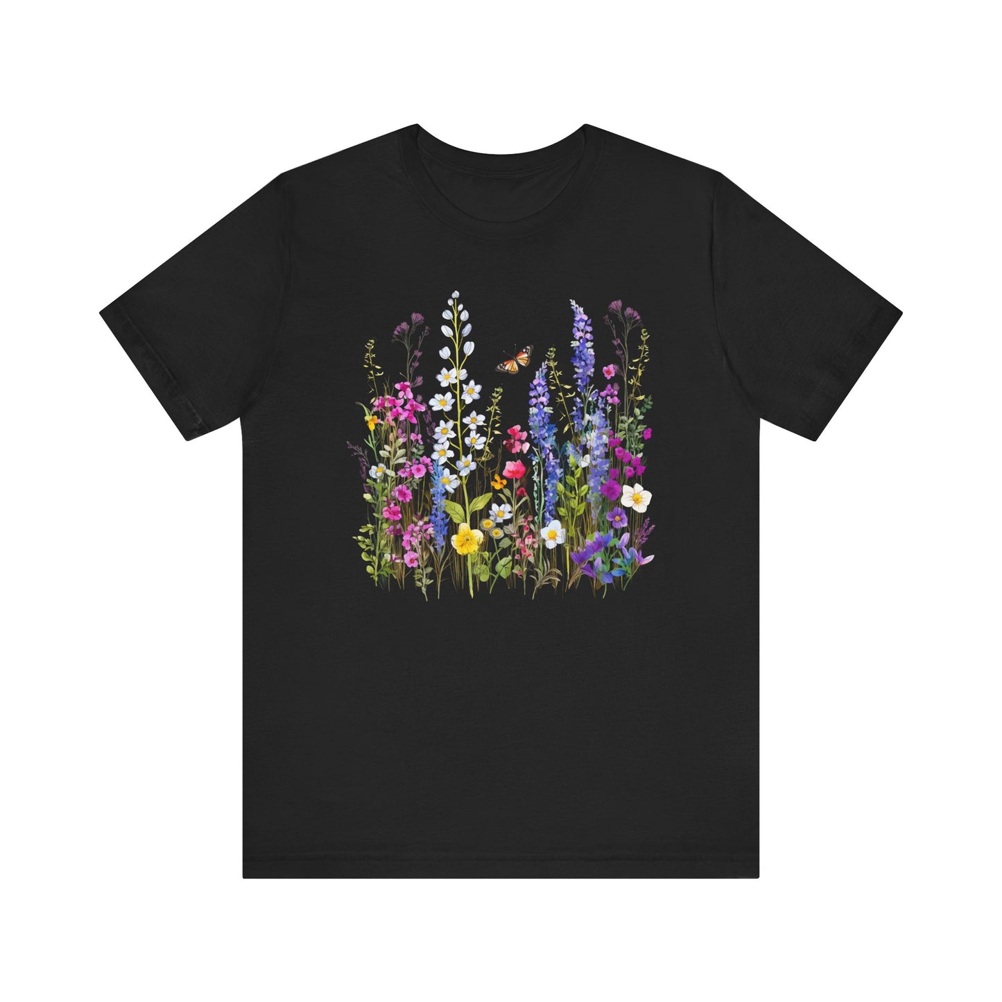 Womens Summer Shirt Vintage Boho Flower T Shirt Trendy Plus Size Graphic Tees - PF