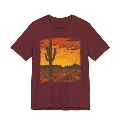 Cowgirl Shirts for Women Desert Cactus T Shirts Country Concert Tops Plus Size Western Graphic Tees - PF