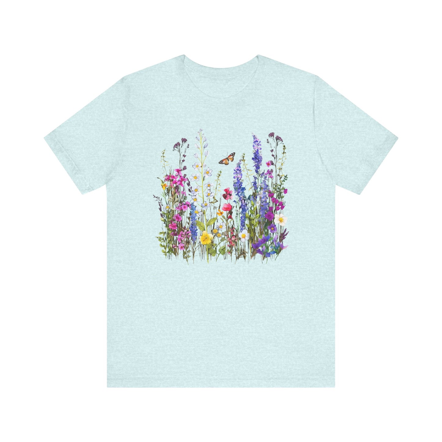 Womens Summer Shirt Vintage Boho Flower T Shirt Trendy Plus Size Graphic Tees - PF