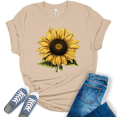 Womens Fall Sunflower Shirts