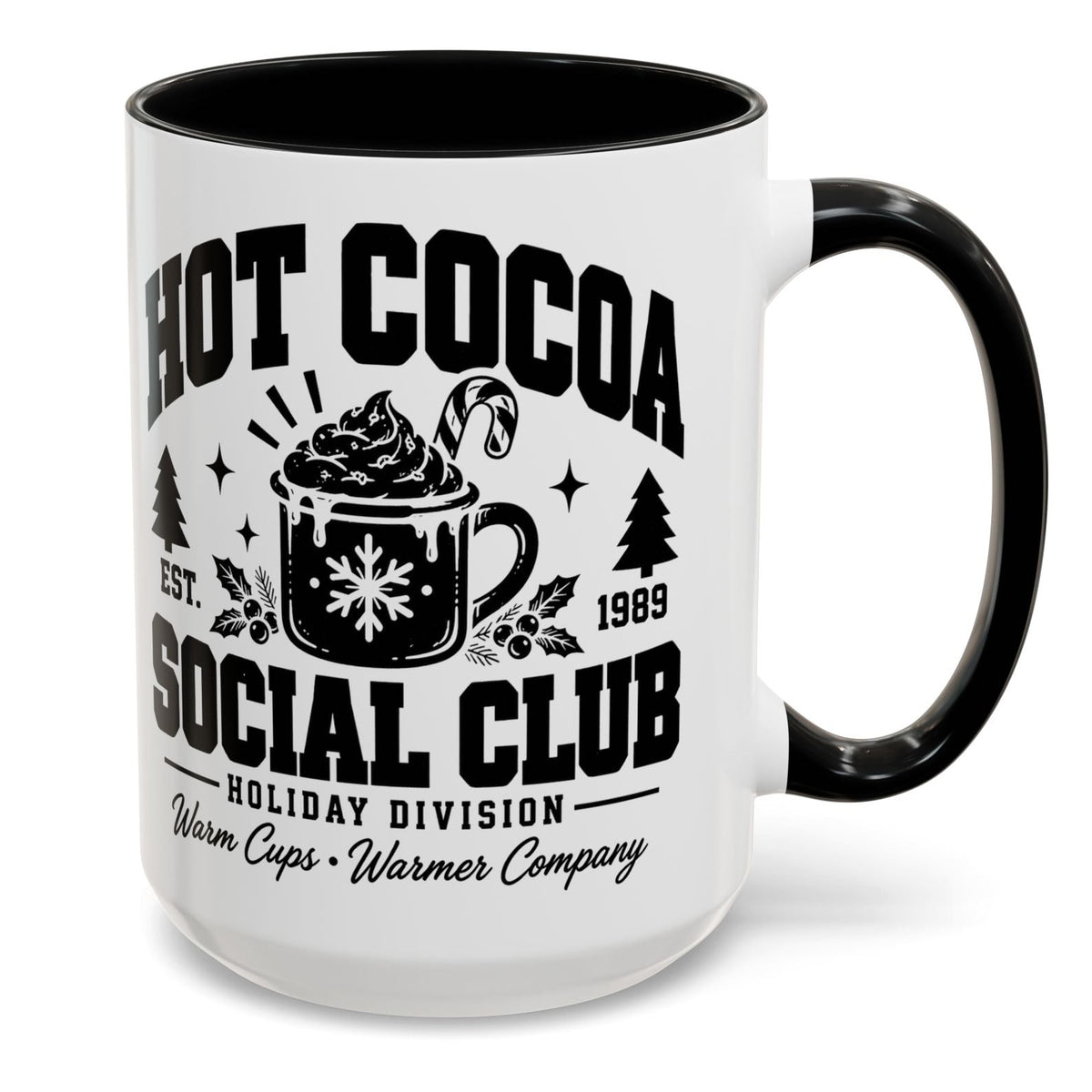 Hot Cocoa Social Club Holiday Division Gift Accent Coffee Mug