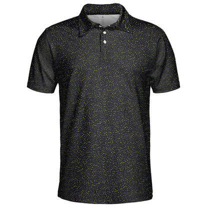 Mardi Gras Polo Shirt for Men The Midnight Parade Moisture Wicking Short Sleeve Golf Top