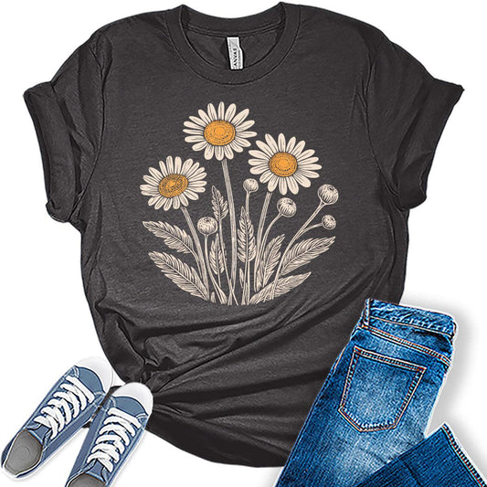 Beautiful Daisy Flower Shirt For Women