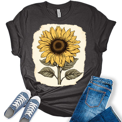 Womens Vintage Sunflower Shirts