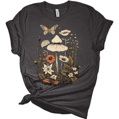 Womens Floral Shirts Trendy Wildflower Graphic Tee