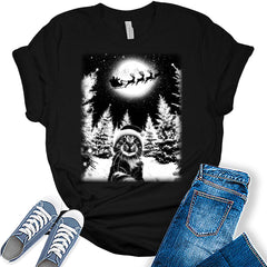 Cat Selfie Christmas Shirt For Women