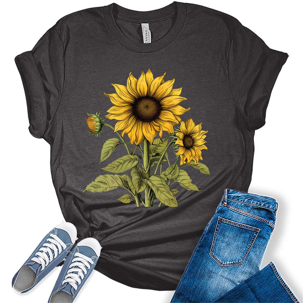 Women's Sunflower Wildflower Graphic Tee