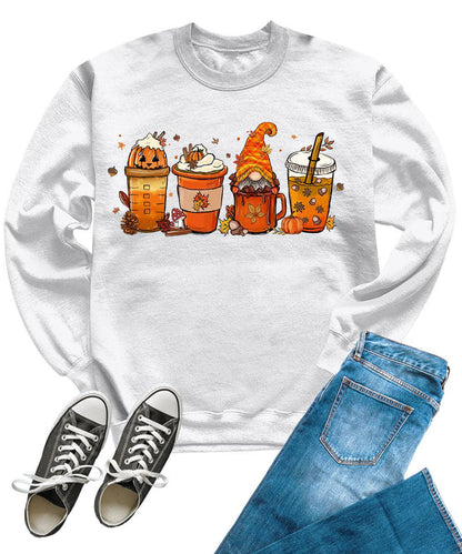 Fall Coffee Pumpkin Spice Women Sweatshirt