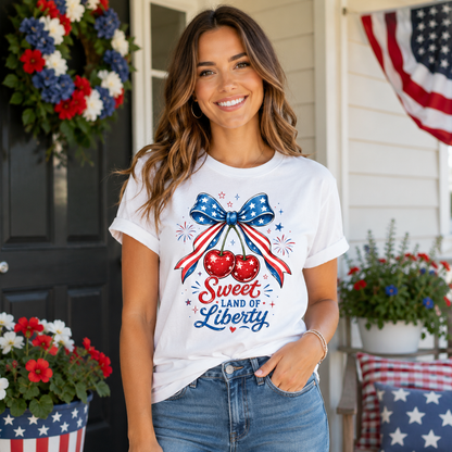 Women's 4th of July Shirts Vintage Patriotic Graphic Tees Short Sleeve Outfit Bella Summer Tops