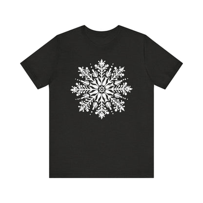 Cute Winter Snowflakes Tshirt Merry Christmas Shirts for Women Holiday Graphic Tees - PF