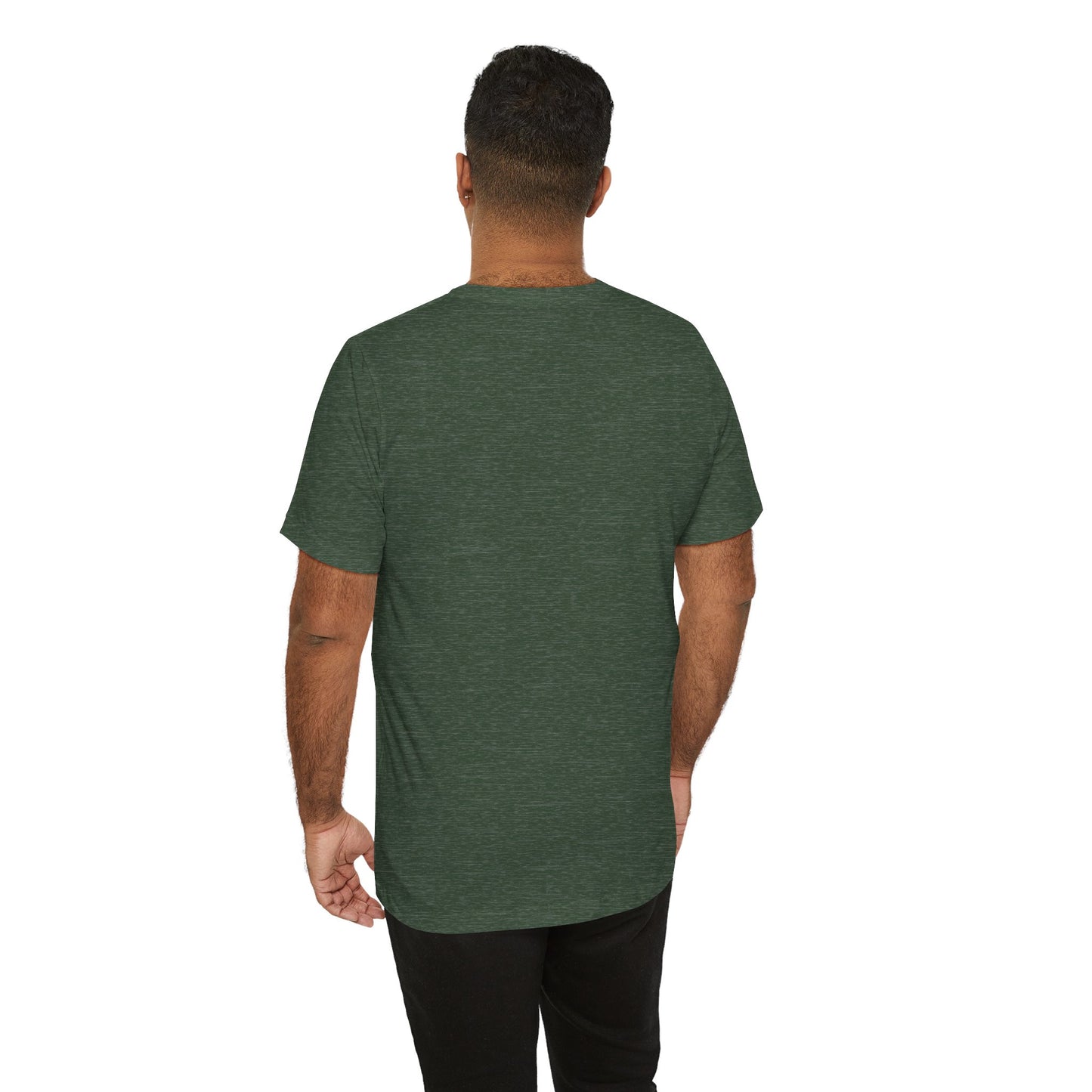 Men's Heather Forest T Shirts Premium Casual Short Sleeve Classic Fit Crew Neck Shirts