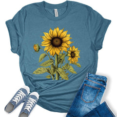 Women's Sunflower Wildflower Graphic Tee