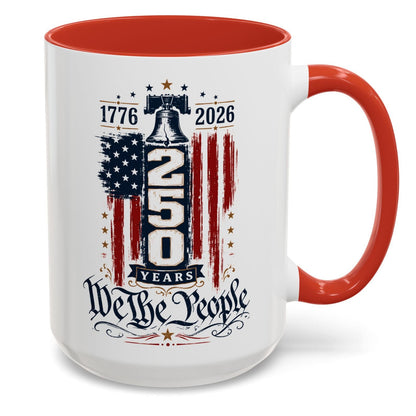Commemorative 250th Patriotic Gift Accent Coffee Mug